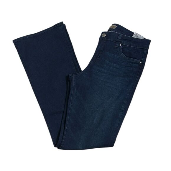 Kut From The Kloth  Mid-rise Flare Navy Blue Jeans(Size 10) - Picture 5 of 10